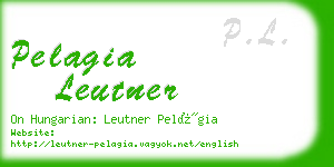 pelagia leutner business card